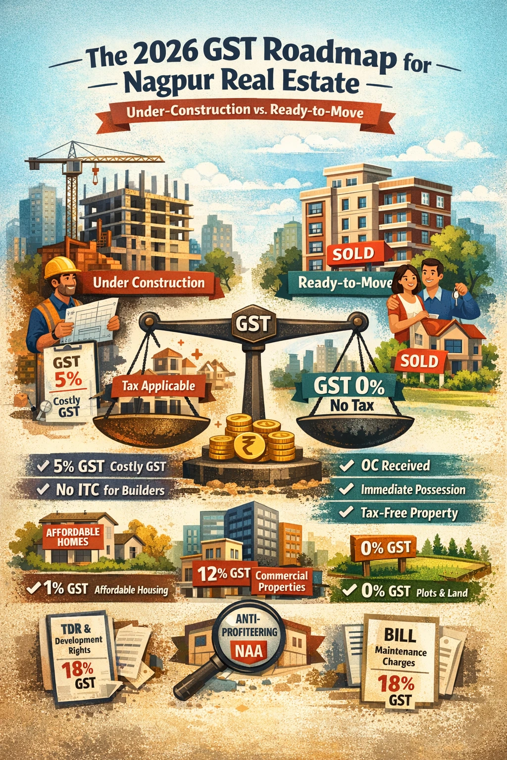 The 2026 GST Roadmap for Nagpur Real Estate